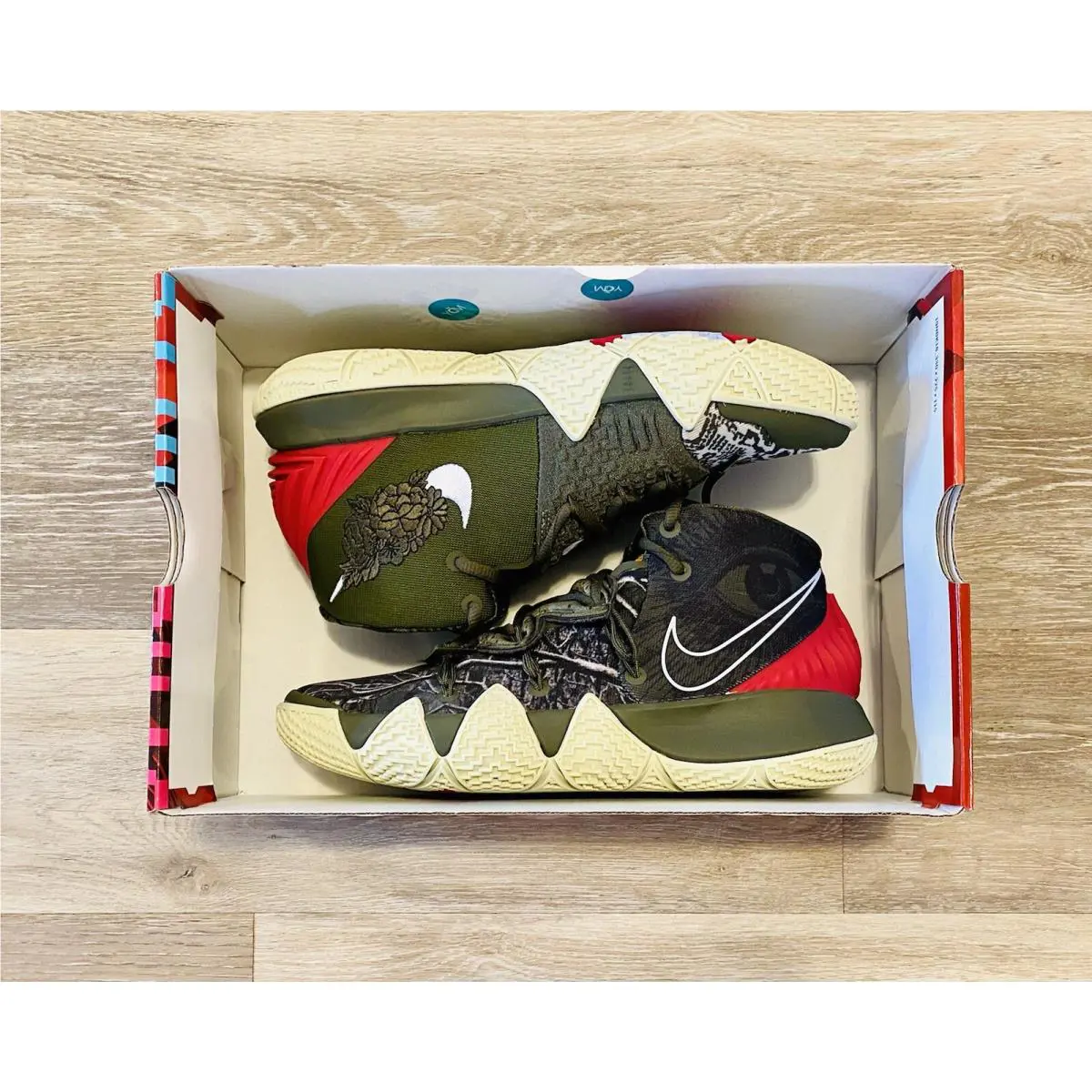 Nike shoes - Kyrie Kybrid S2 - Kyrie Kybrid - CQ9323-300 - Cargo Khaki/University Gold/Veranda/Light Marine (UPC: 194498948828) 5