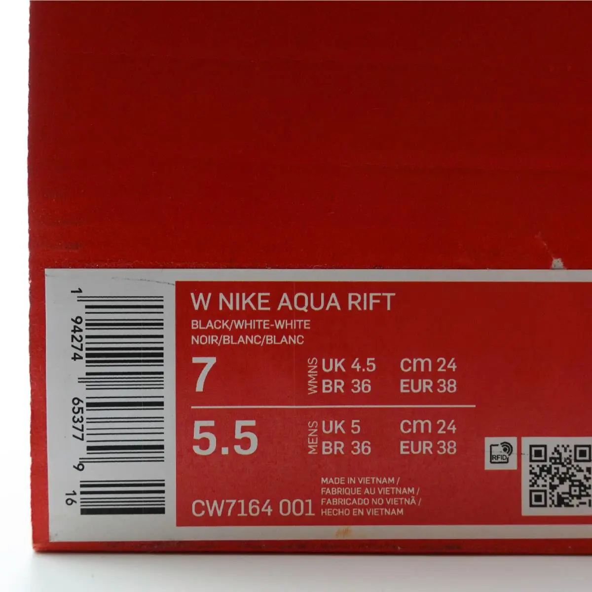 Nike shoes - Nike Aqua Rift - Aqua Rift - CW7164-001 - Black, White 9