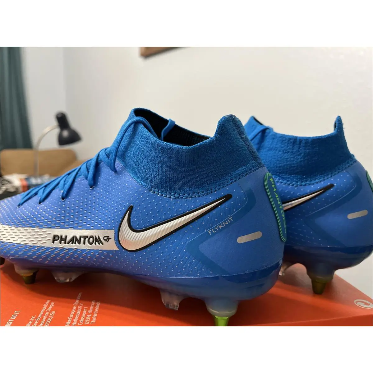 Nike shoes - Nike Phantom GT Elite DF SG Pro AC - CW6591 401 - Photo Blue Metallic Silver 8
