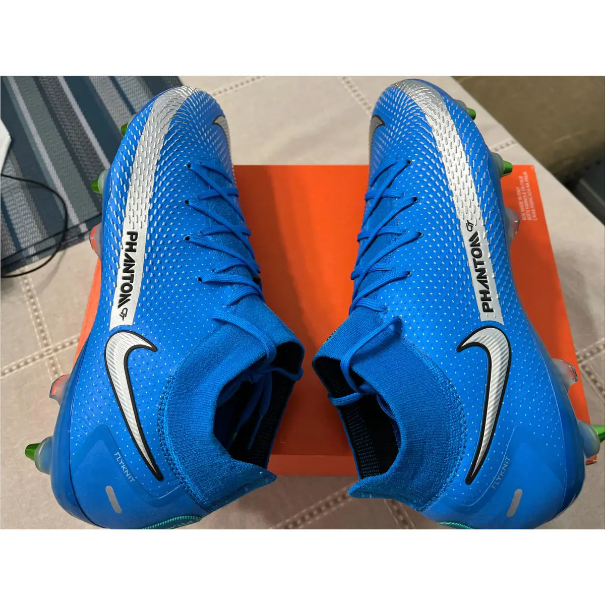 Nike shoes - Nike Phantom GT Elite DF SG Pro AC - CW6591 401 - Photo Blue Metallic Silver 9