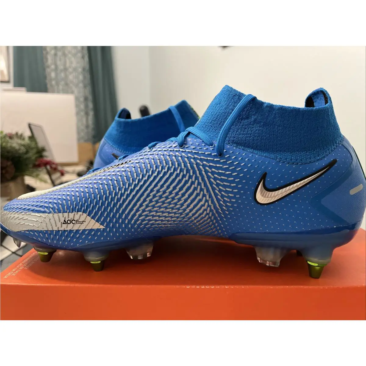 Nike shoes - Nike Phantom GT Elite DF SG Pro AC - CW6591 401 - Photo Blue Metallic Silver 0