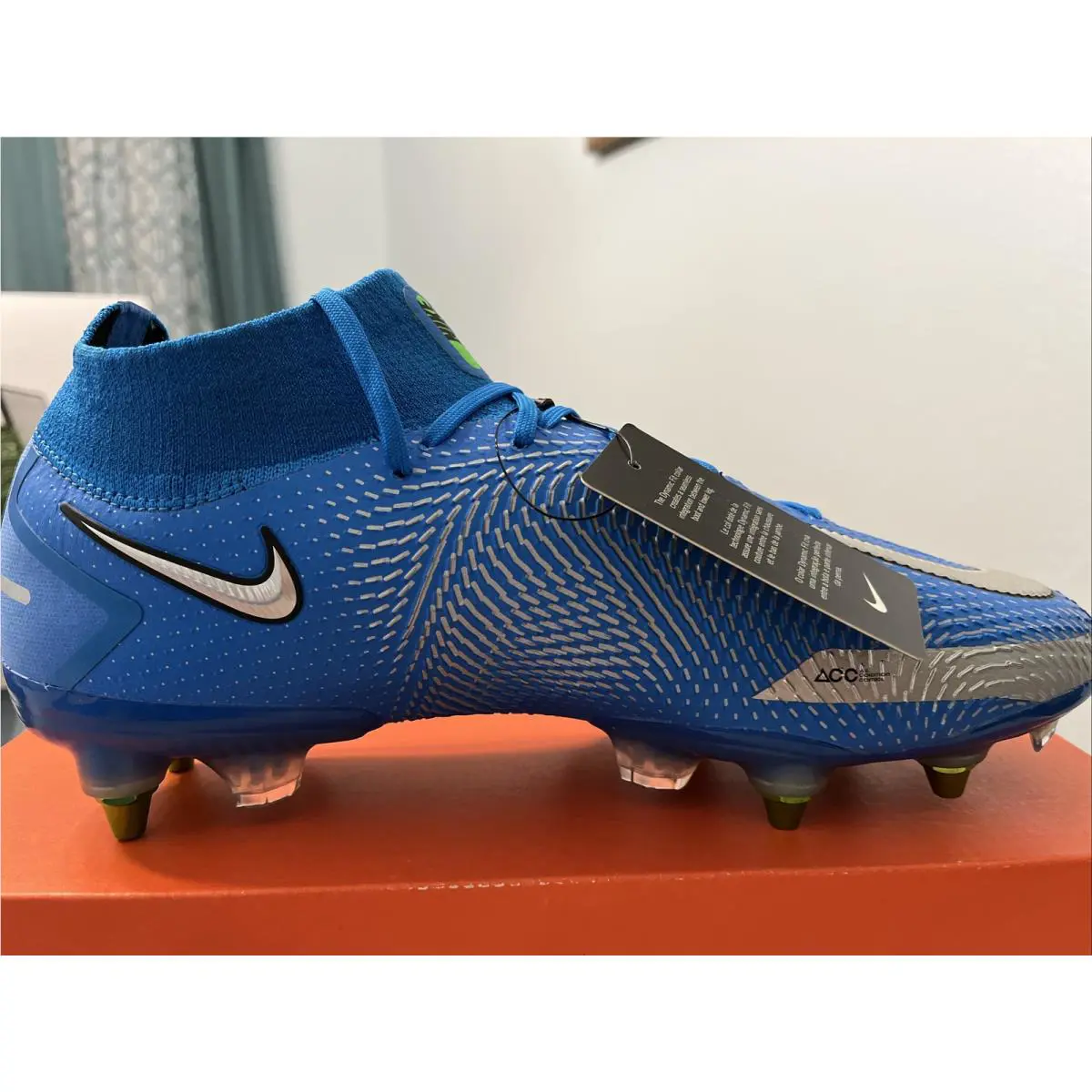 Nike shoes - Nike Phantom GT Elite DF SG Pro AC - CW6591 401 - Photo Blue Metallic Silver 1