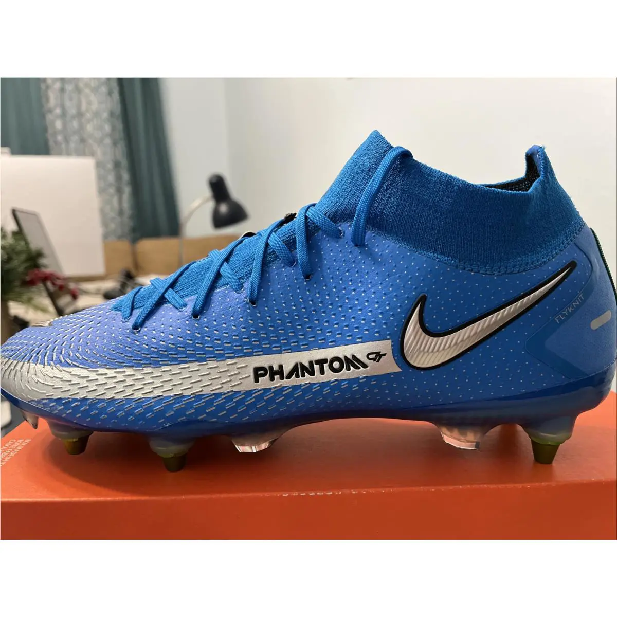Nike shoes - Nike Phantom GT Elite DF SG Pro AC - CW6591 401 - Photo Blue Metallic Silver 2