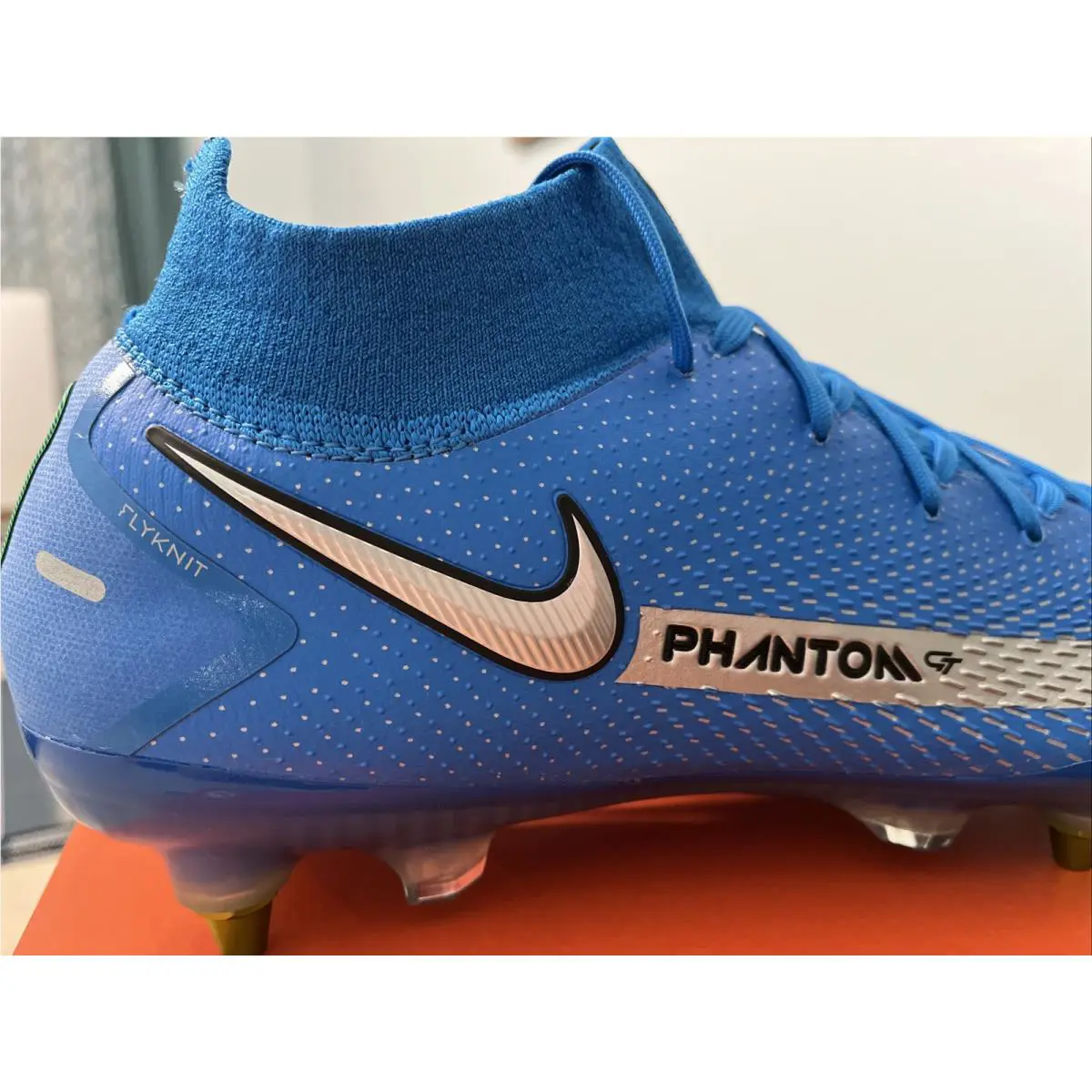 Nike shoes - Nike Phantom GT Elite DF SG Pro AC - CW6591 401 - Photo Blue Metallic Silver 5