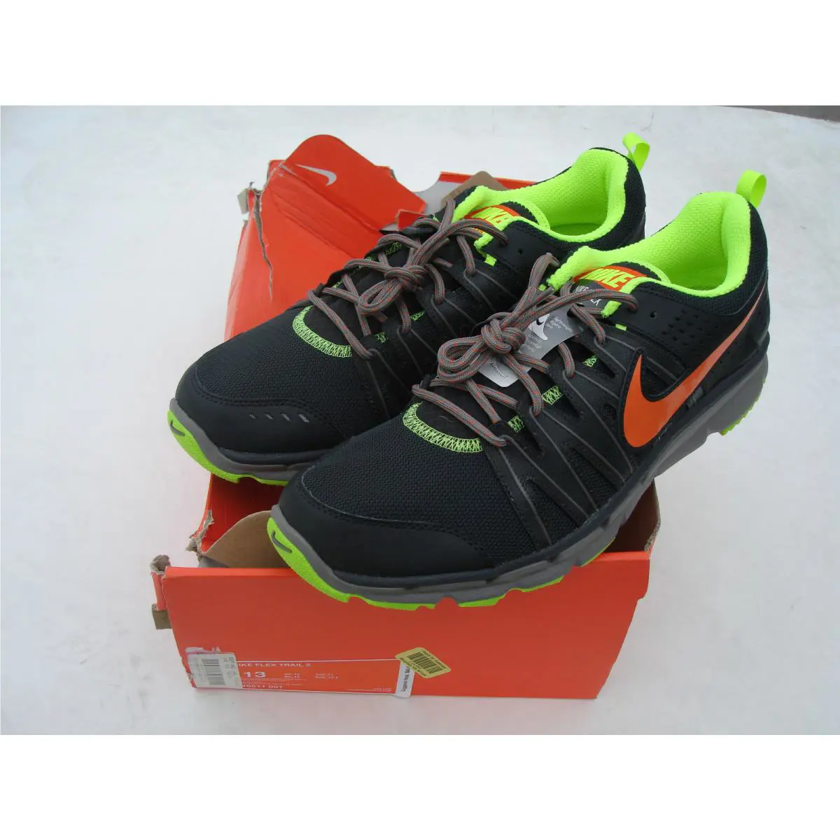Nike shoes - FLEX TRAIL 2™ - FLEX TRAIL - GRAY-LIME-ORANGE 1