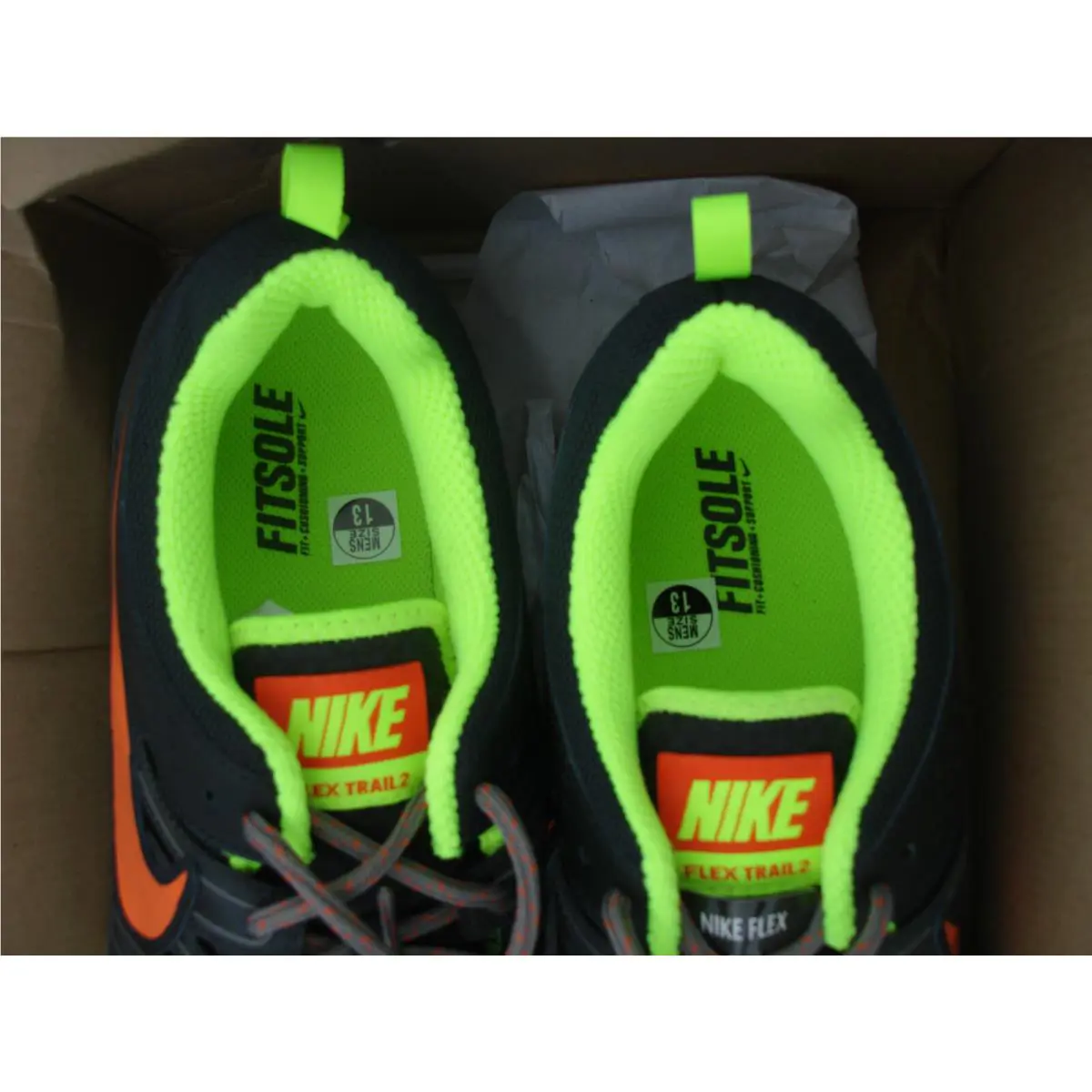 Nike shoes - FLEX TRAIL 2™ - FLEX TRAIL - GRAY-LIME-ORANGE 4