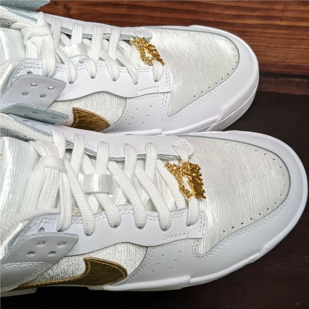 Nike shoes - Nike Dunk Low Disrupt - Dunk Low Disrupt - DD9676-100 - White, Manufacturer: White/White-Metallic Gold (UPC: 194954273259) 8