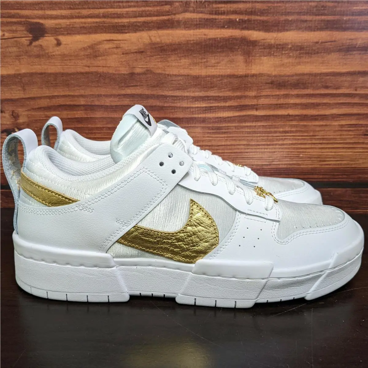 Nike shoes - Nike Dunk Low Disrupt - Dunk Low Disrupt - DD9676-100 - White, Manufacturer: White/White-Metallic Gold (UPC: 194954273259) 1