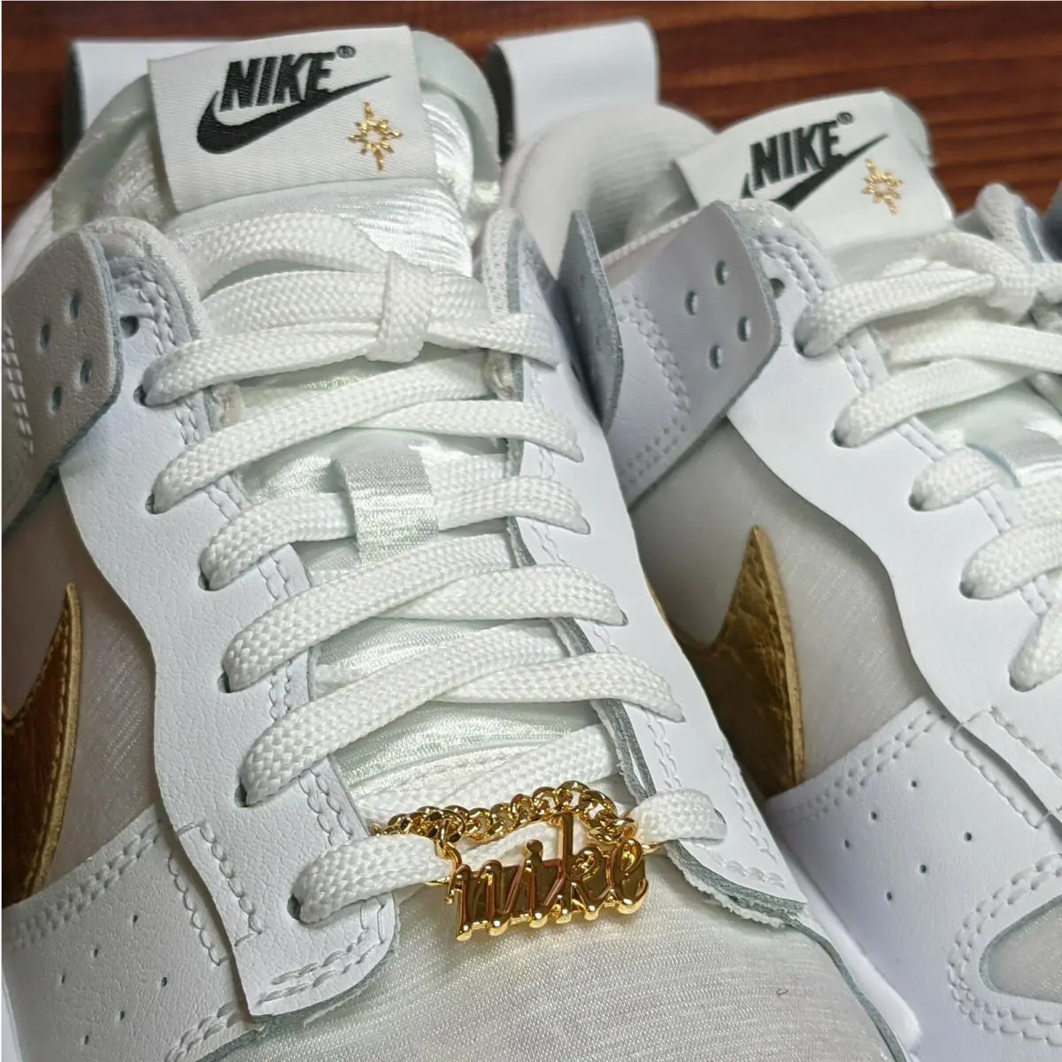 Nike shoes - Nike Dunk Low Disrupt - Dunk Low Disrupt - DD9676-100 - White, Manufacturer: White/White-Metallic Gold (UPC: 194954273259) 3