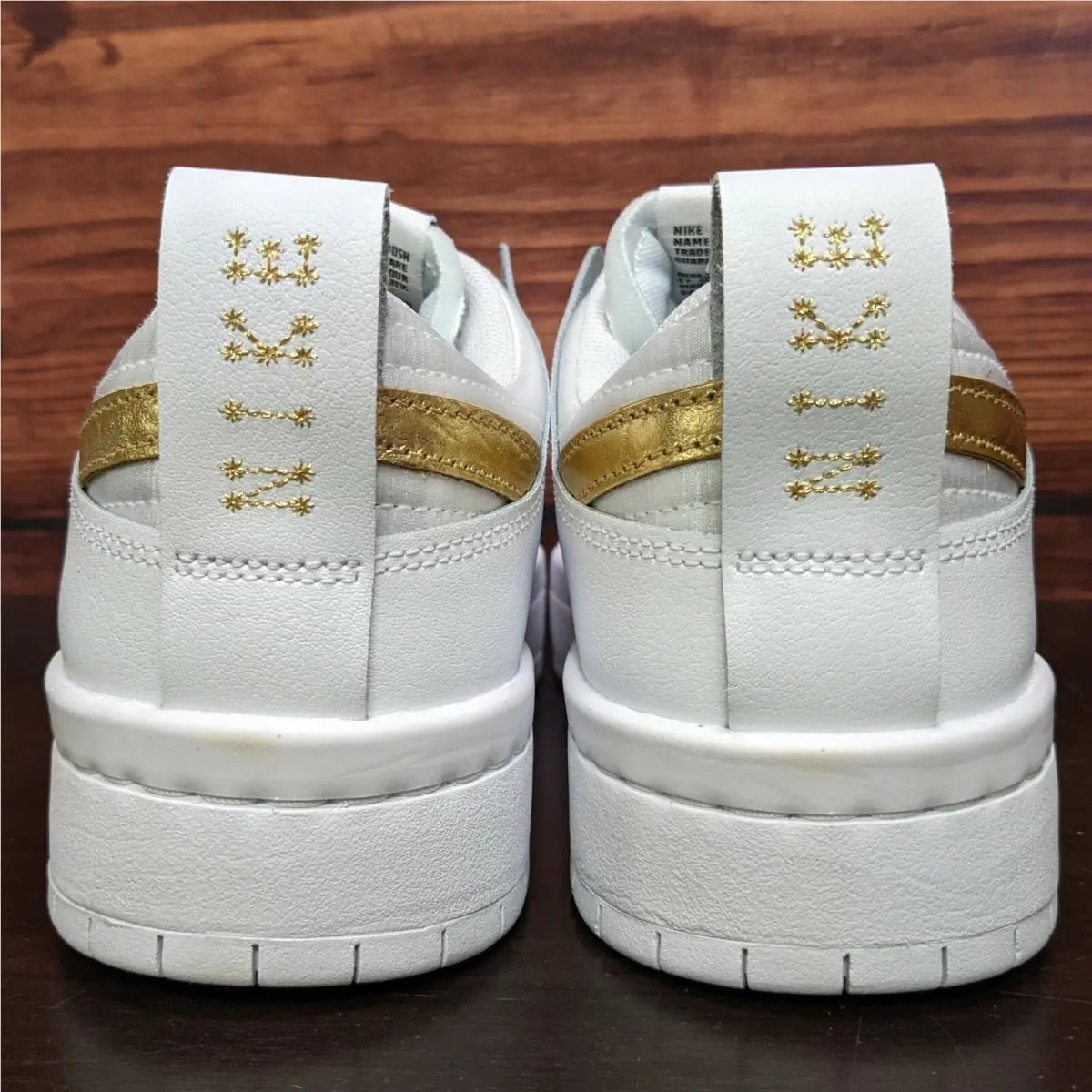 Nike shoes - Nike Dunk Low Disrupt - Dunk Low Disrupt - DD9676-100 - White, Manufacturer: White/White-Metallic Gold (UPC: 194954273259) 4