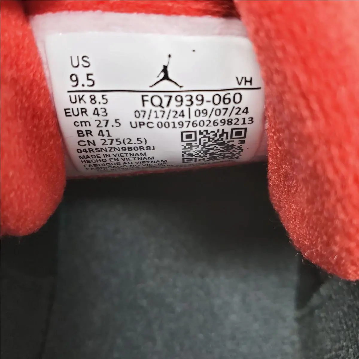 Nike shoes - Nike Air Jordan 4RM RETRO - FQ7939-060 - Black/Varsity Red-Anthracite 8