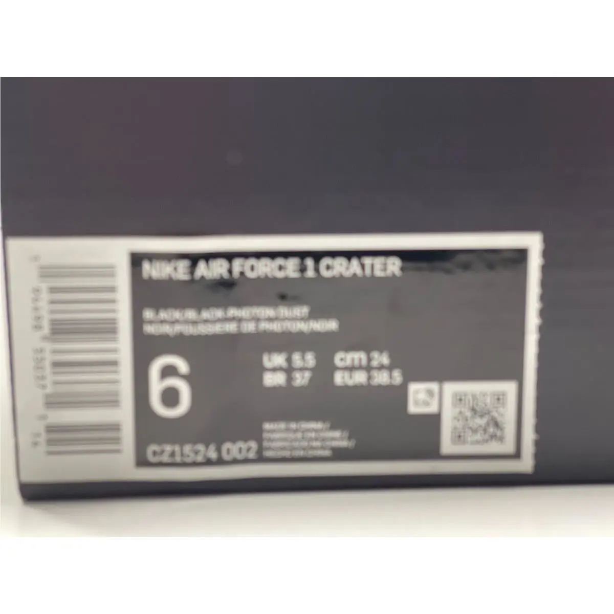 Nike shoes - Nike Air Force 1 - Air Force - CZ1524 002 - BLACK/BLACK PHOTON DUST (UPC: 194498330371) 8