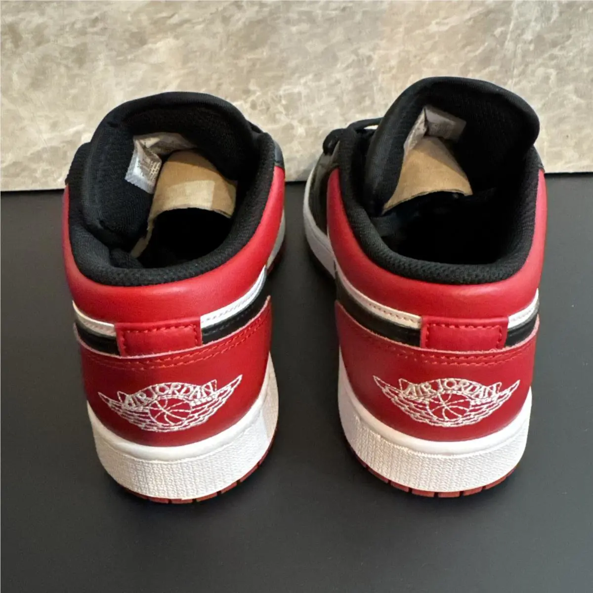 Nike shoes - Air Jordan 1 Low - Air Low - 553560-612 - Gym Red/White-Black (UPC: 195342826323) 1