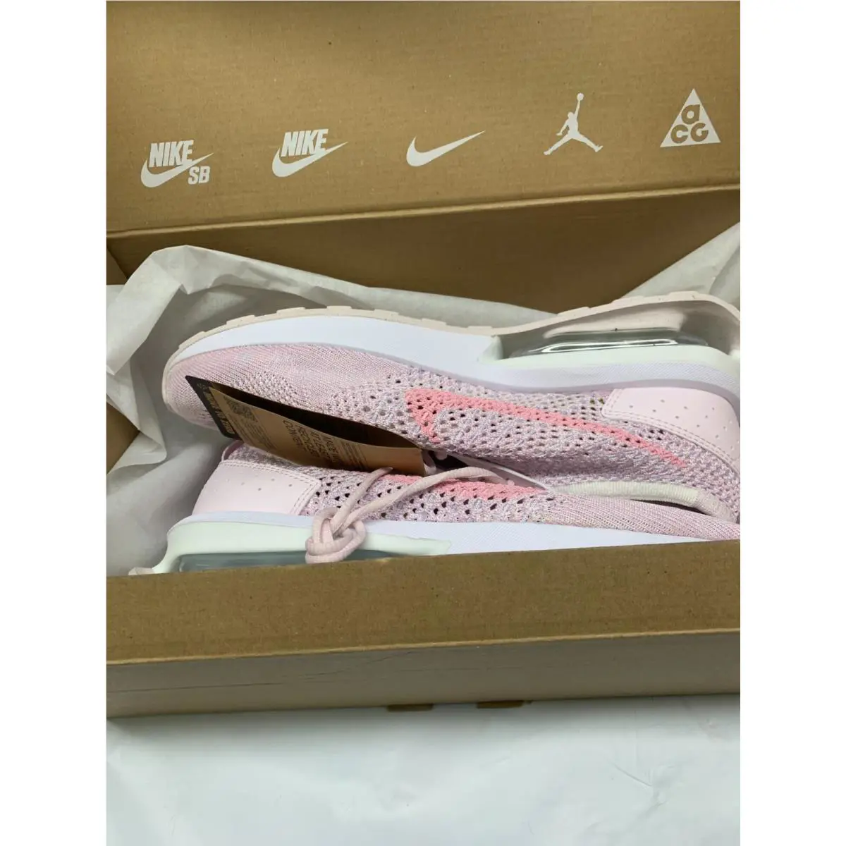 Women`s Nike Air Max Flyknit Racer Casual Shoes FJ4577 100-Womens 10