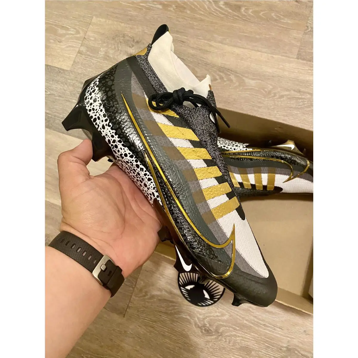 Nike shoes - Nike Vapor Edge Elite 360 - DQ3558-002 - Black/White/Dark Smoke Grey/Metallic Gold (UPC: 195866254923) 8
