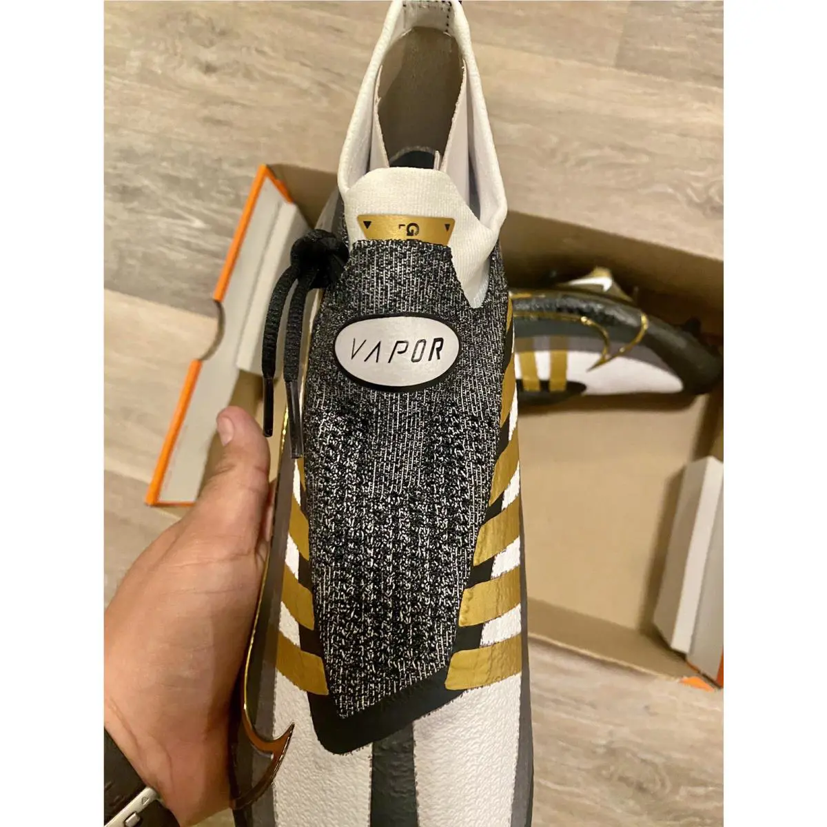 Nike shoes - Nike Vapor Edge Elite 360 - DQ3558-002 - Black/White/Dark Smoke Grey/Metallic Gold (UPC: 195866254923) 6