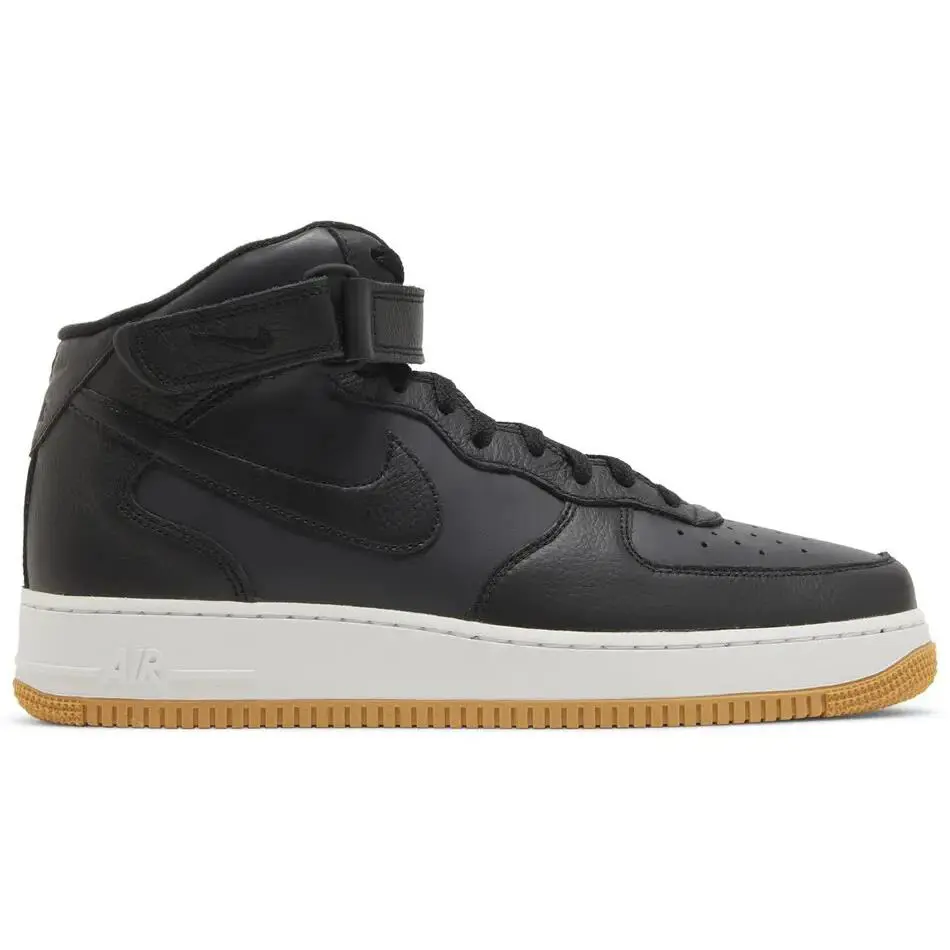 Nike Air Force 1 Mid `07 LX Anthracite Gum Black White DV7585-001 Men`s 11 - Black