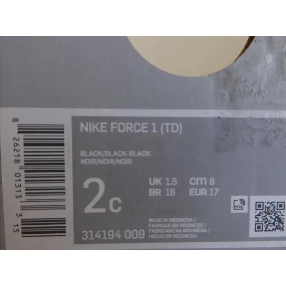 Nike shoes - Nike Air Force 1 - Air Force - Black (UPC: 826218013133) 3