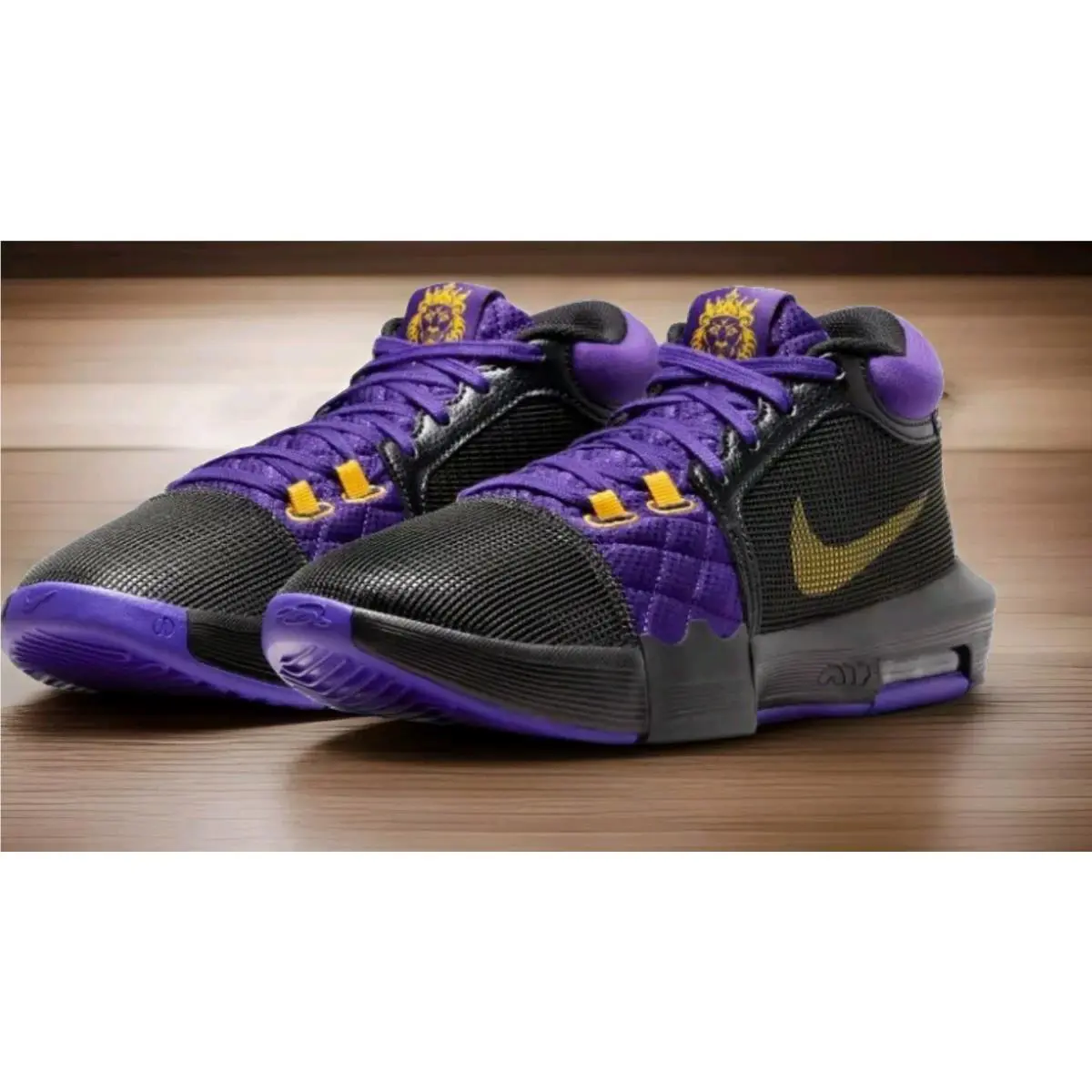 Nike shoes - Nike LeBron Witness 8 - LeBron Witness - Purple/Gold/Black 5