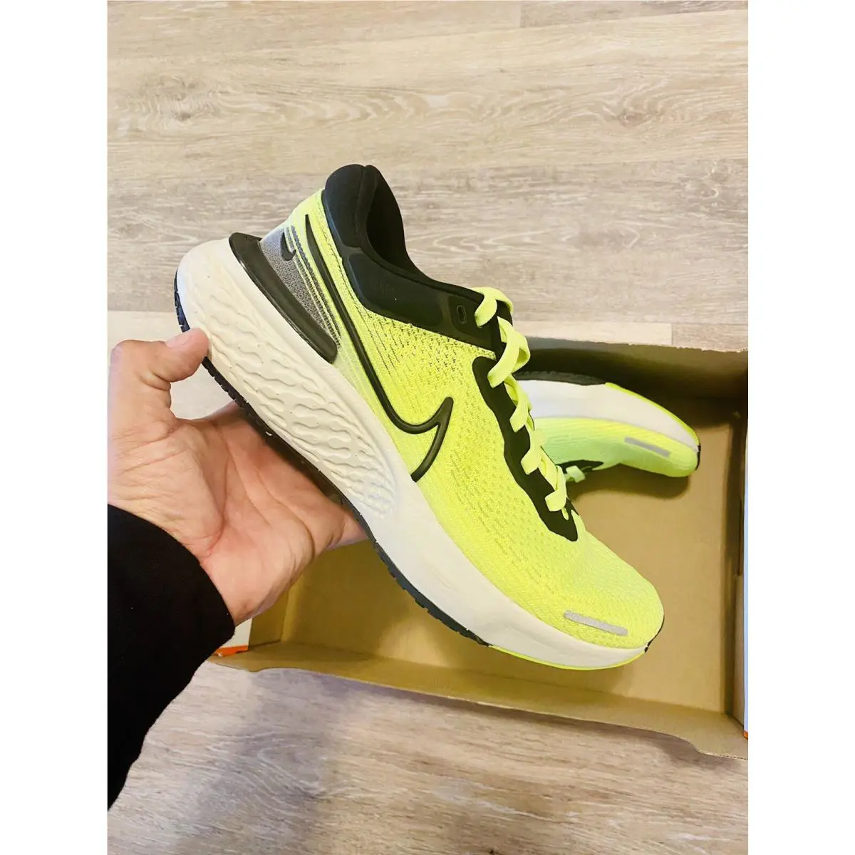 Nike shoes - Nike ZoomX Invincible Run Flyknit - CT2228-700 - Volt/Barely Volt/Black (UPC: 194955728819) 8