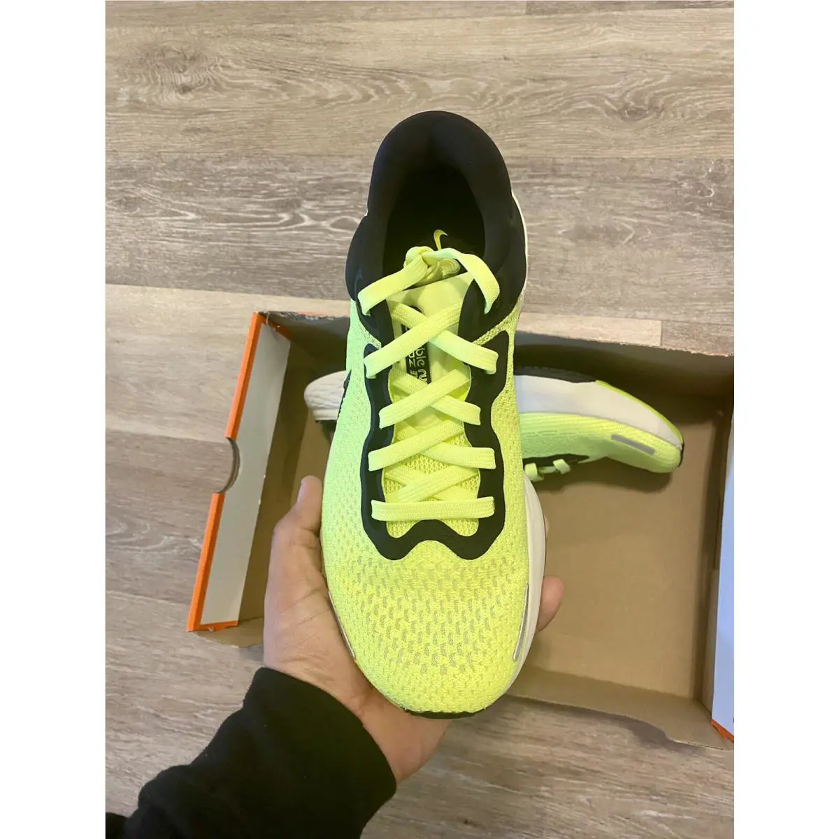 Nike shoes - Nike ZoomX Invincible Run Flyknit - CT2228-700 - Volt/Barely Volt/Black (UPC: 194955728819) 4