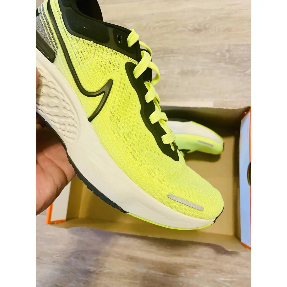 Nike shoes - Nike ZoomX Invincible Run Flyknit - CT2228-700 - Volt/Barely Volt/Black (UPC: 194955728819) 7