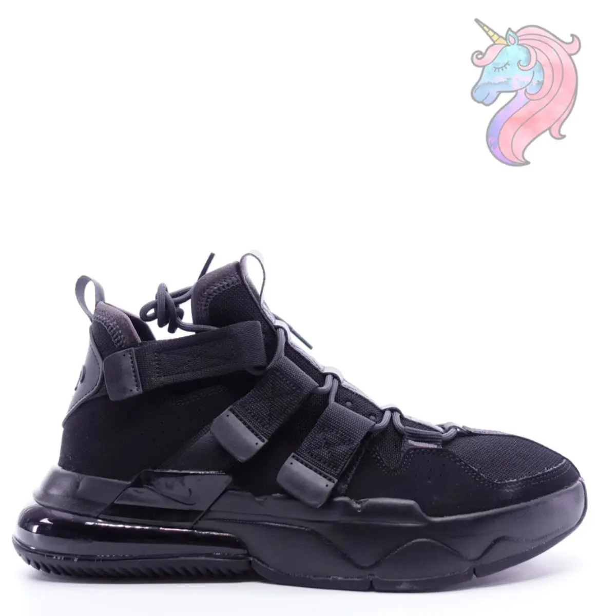 Nike Mens Size 10 Air Edge 270 Triple Black AQ8764-003 Shoes Sneakers