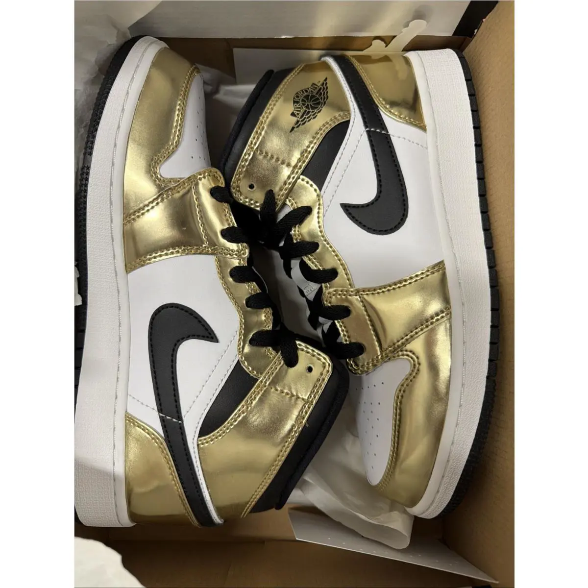 Nike shoes - Air Jordan 1 - Air - DC1420-700 - Metallic Gold/Black-White 0