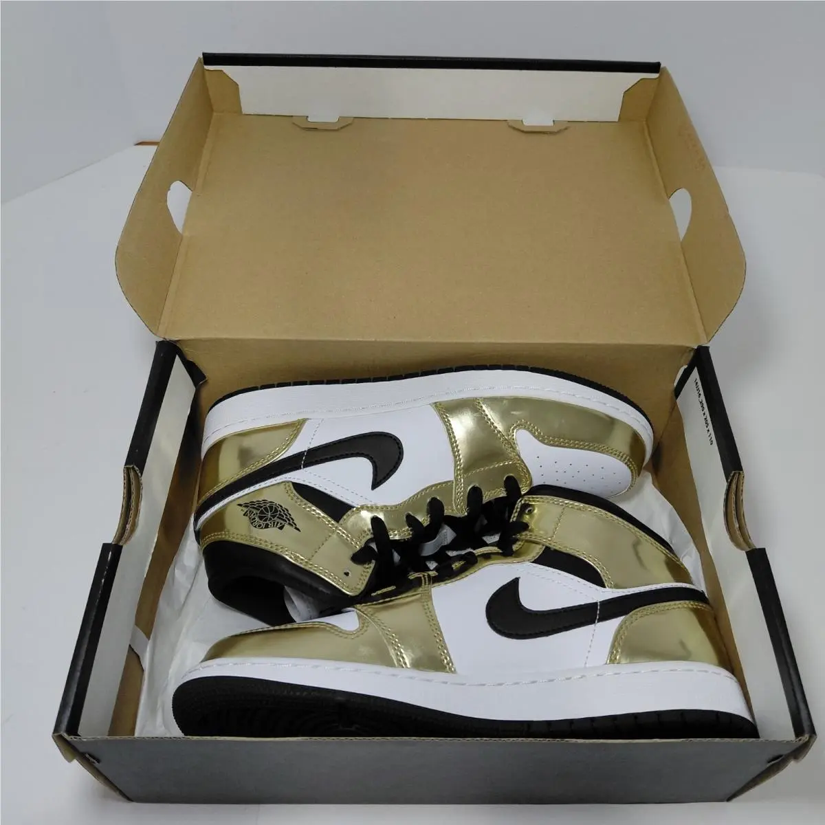 Nike shoes - Jordan 1 Mid - Mid - DC1420-700 - Metallic Gold/Black-White, Manufacturer: Metallic Gold/Black-White 6