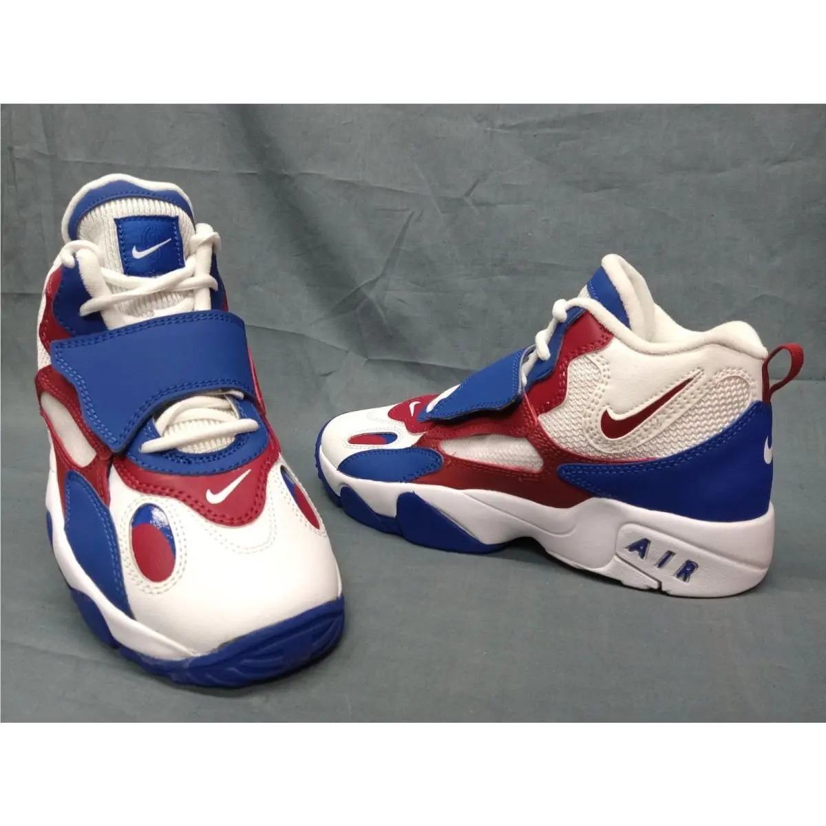 Nike Air Speed Turf GS Sneakers Team Red Rush Blue Boys Size 5