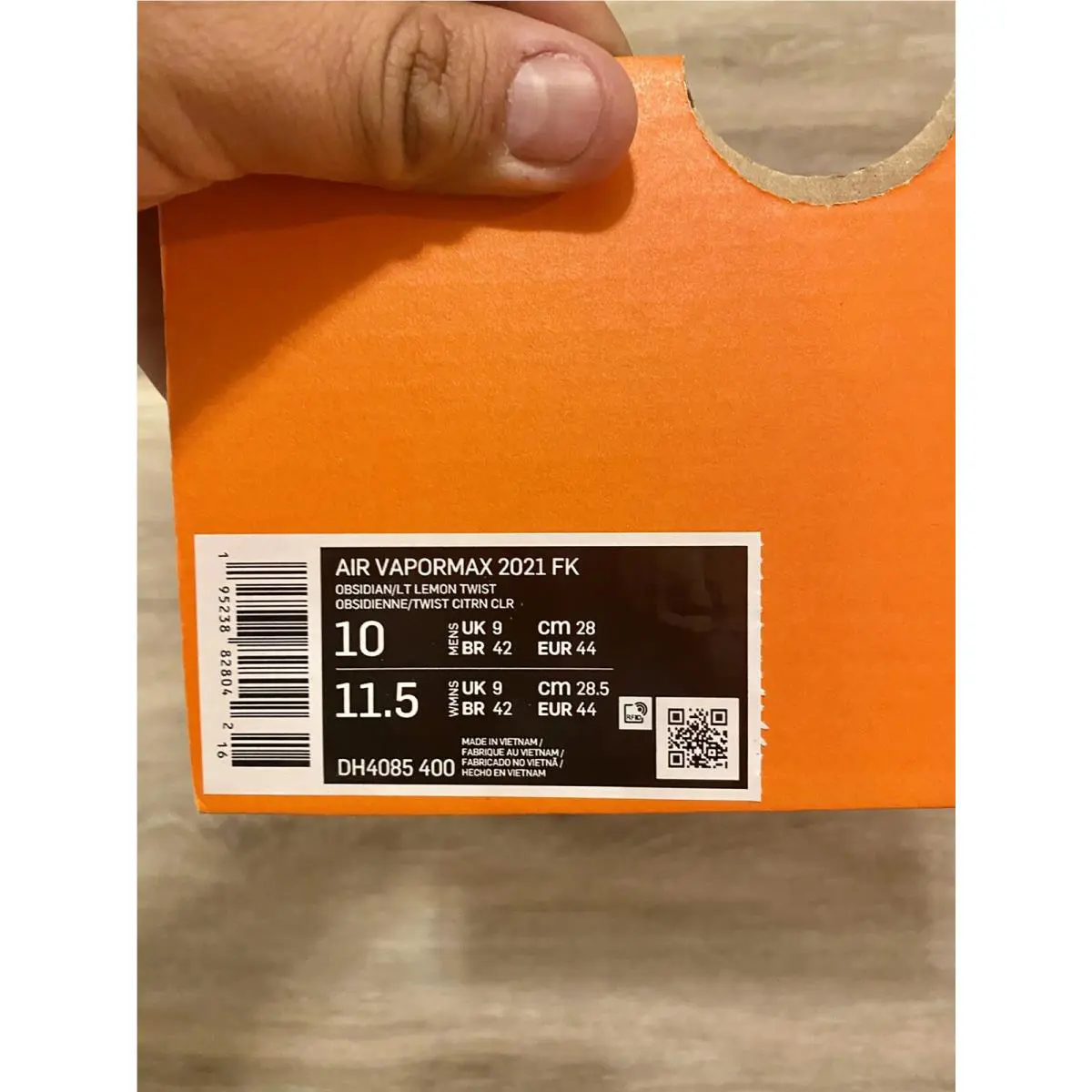 Nike shoes - Nike Air Vapormax 2021 Flyknit - DH4085-400 - Obsidian-Light Lemon Twist (UPC: 195238828042) 10