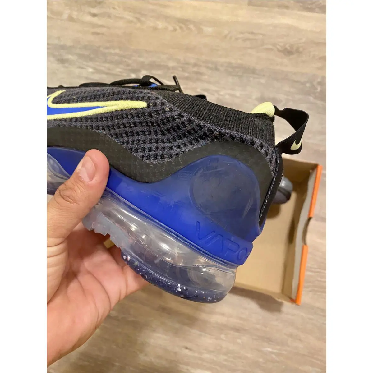 Nike shoes - Nike Air Vapormax 2021 Flyknit - DH4085-400 - Obsidian-Light Lemon Twist (UPC: 195238828042) 1