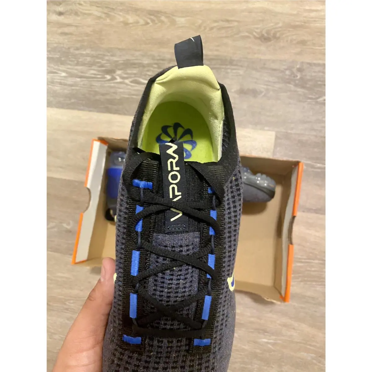 Nike shoes - Nike Air Vapormax 2021 Flyknit - DH4085-400 - Obsidian-Light Lemon Twist (UPC: 195238828042) 6