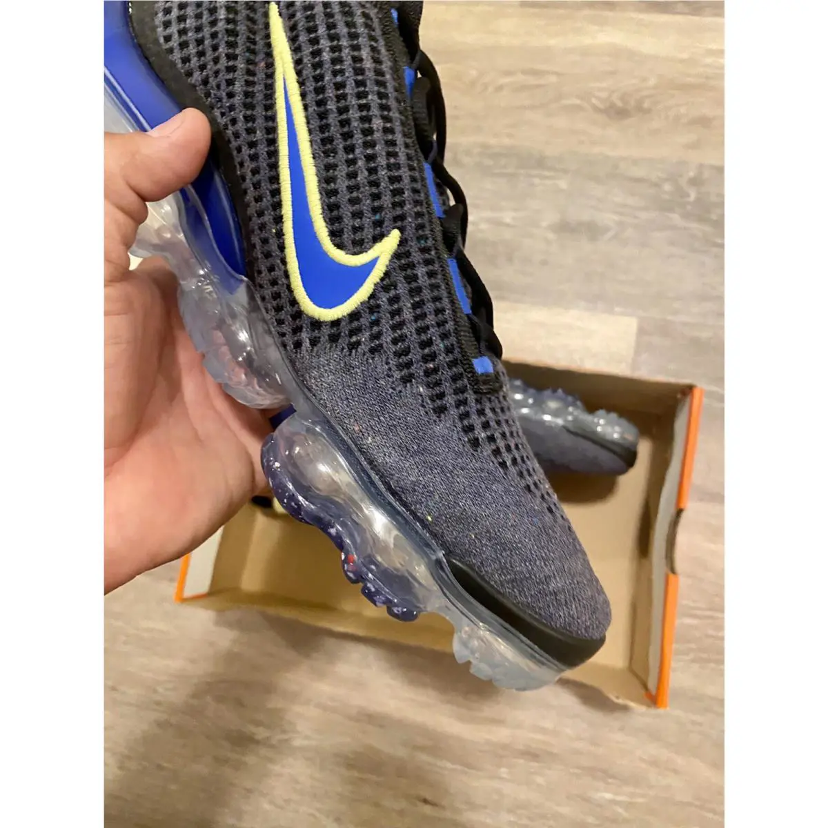 Nike shoes - Nike Air Vapormax 2021 Flyknit - DH4085-400 - Obsidian-Light Lemon Twist (UPC: 195238828042) 7