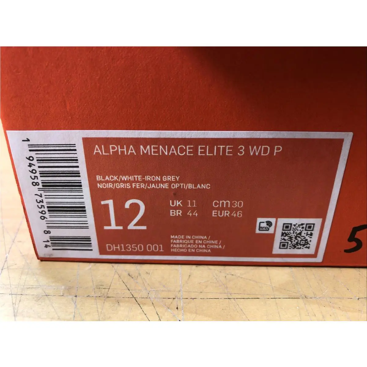 Nike shoes - Nike Alpha Menace - Alpha Menace - DH1350-001 - Black 0