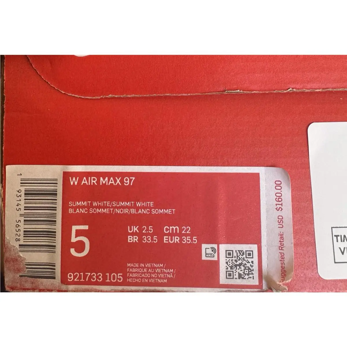 Nike shoes - Nike Air Max - Air Max - 921733 105 - White (UPC: 193145565333) 5