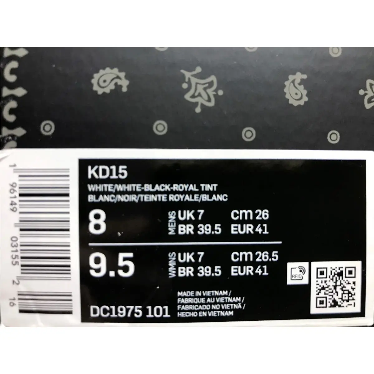 Nike shoes - NIKE KD15 - DC1975-101 - White (UPC: 196149031552) 3