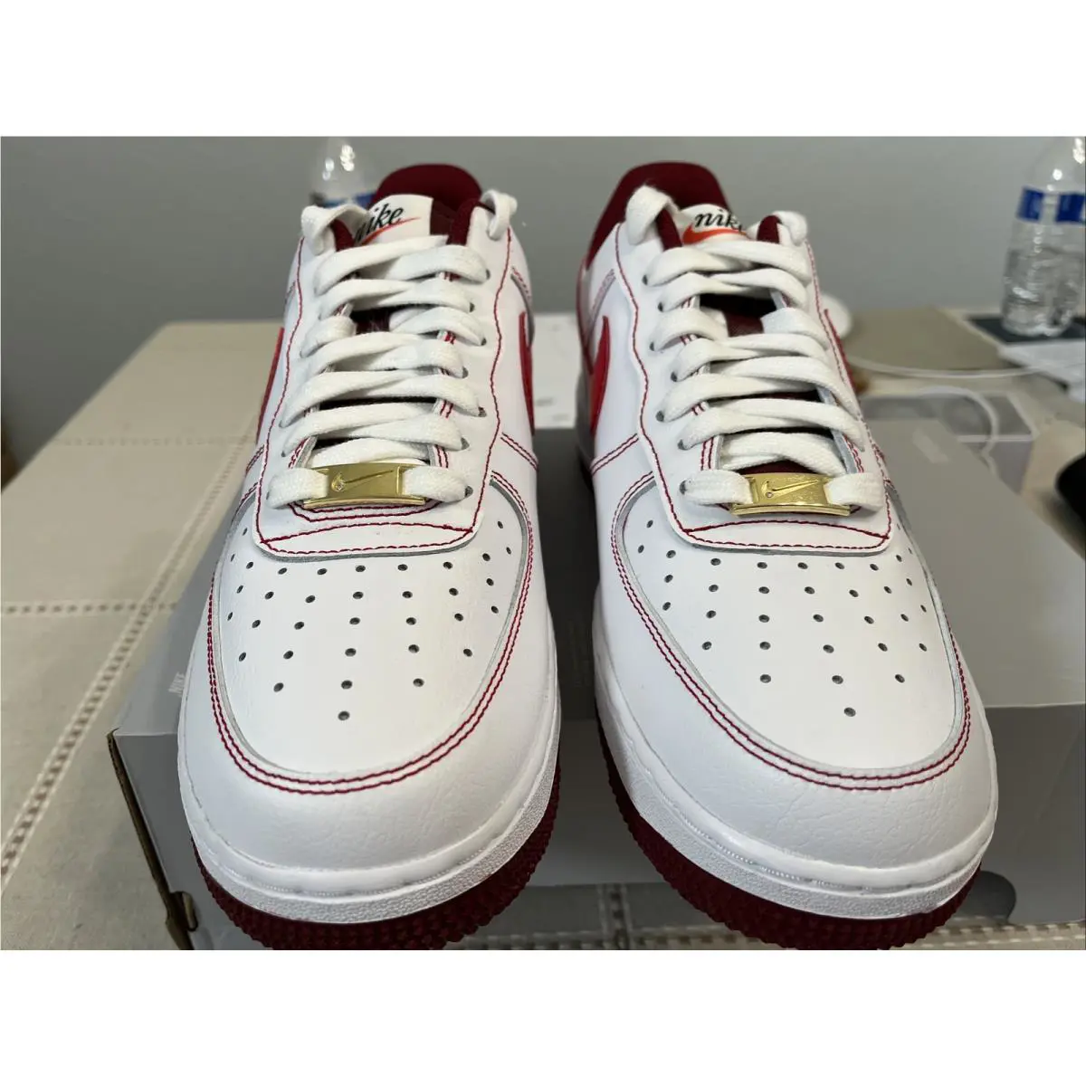 Nike shoes - Nike Air Force 1 `07 - DA8478 101 - White/University Red-Team Red 3