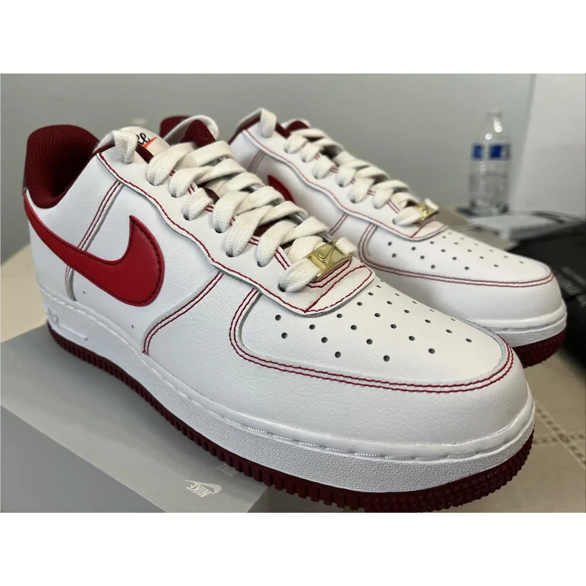 Nike shoes - Nike Air Force 1 `07 - DA8478 101 - White/University Red-Team Red 4