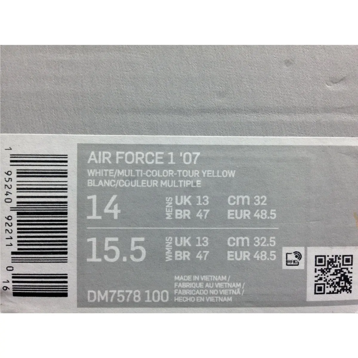 Nike shoes - Nike Air Force 1 - Air Force - DM7578-100 - White (UPC: 195240922110) 3