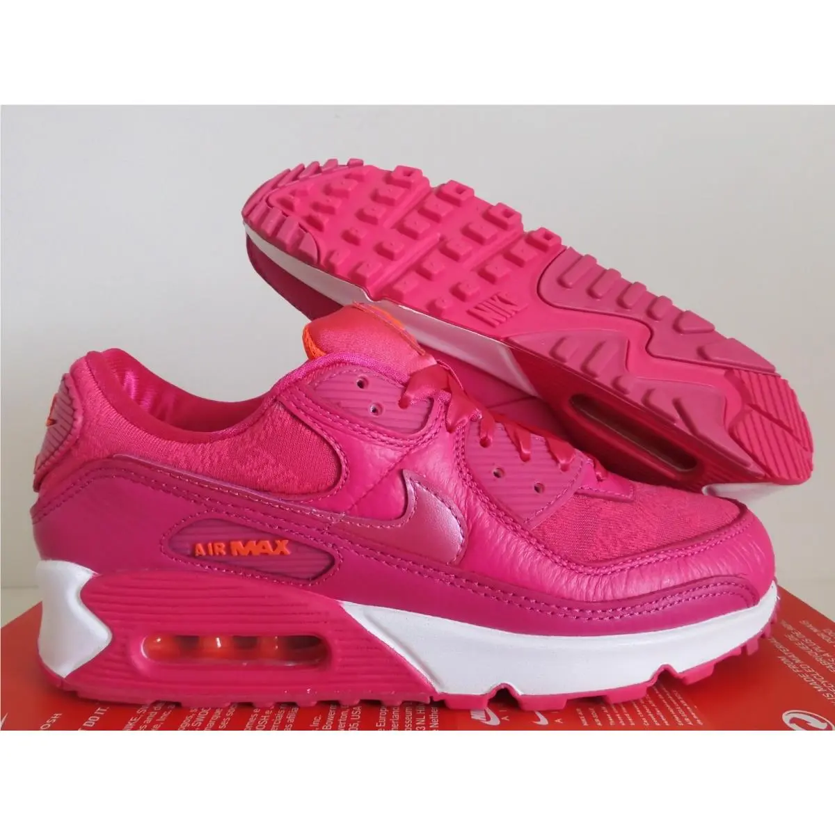 Wmns Nike Air Max 90 Pink Prime Valentines Day SZ 6.5 DQ7783-600