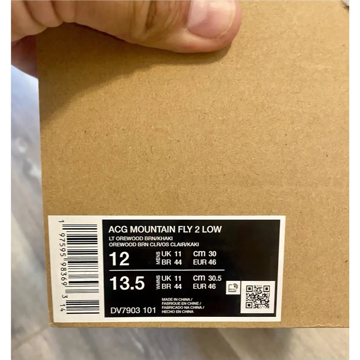 Nike shoes - Nike ACG Mountain Fly 2 - DV7903-101 - Light Orewood Brown / Khaki / Light Bone (UPC: 197595983693) 9