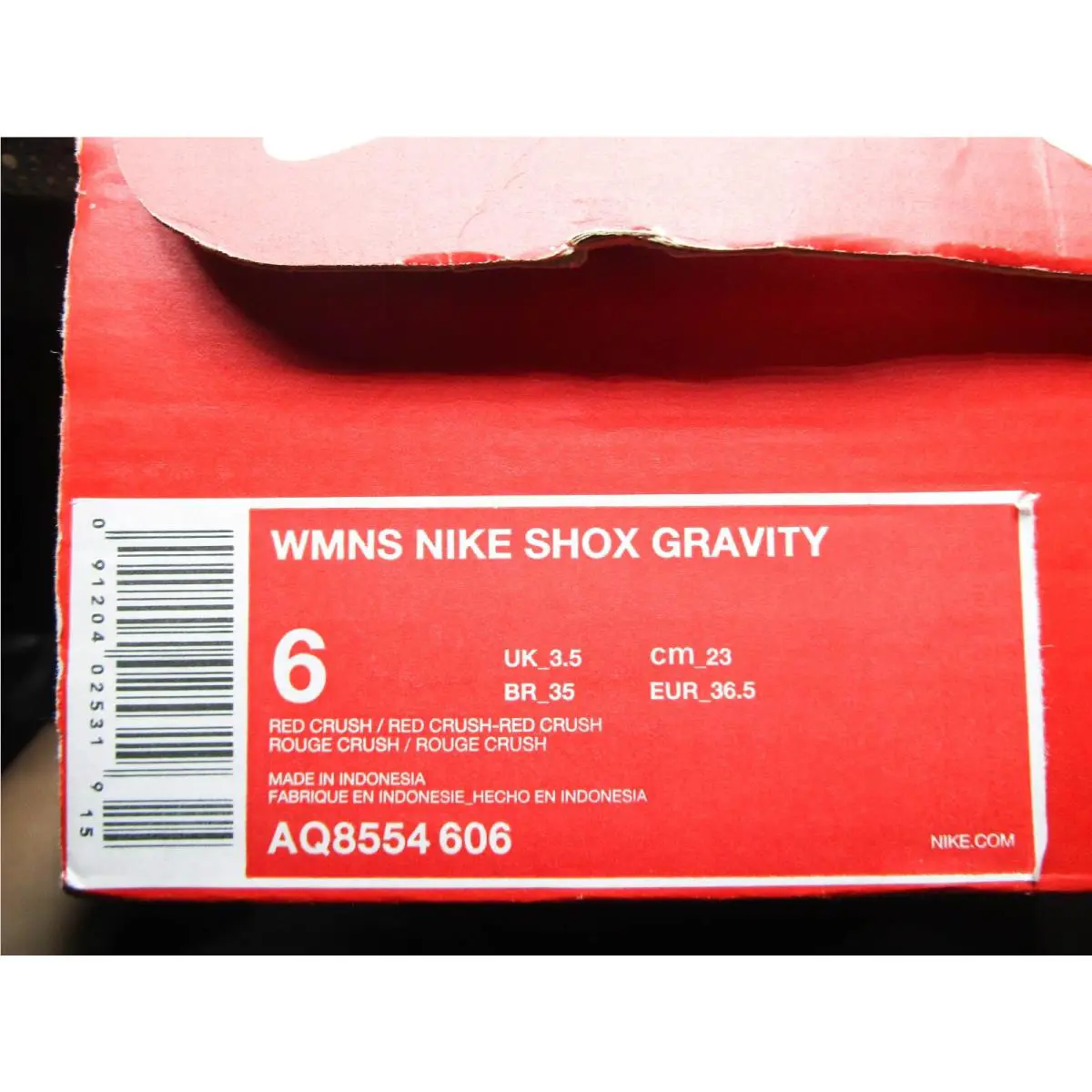 Nike shoes - Shox Gravity - Shox Gravity - AQ8554-606 - Red 6