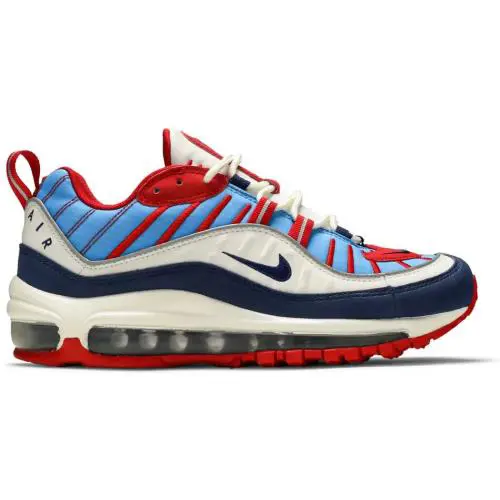 Nike Air Max 98 4th of July Summit White Blue Void AH6799-112 Women`s 7 - Blue