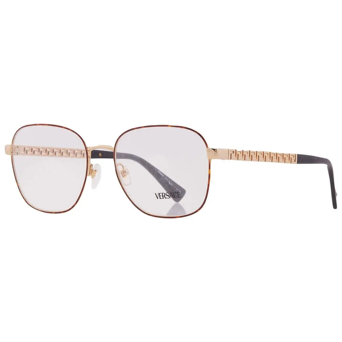Versace Demo Square Men`s Eyeglasses VE1290 1499 56 VE1290 1499 56
