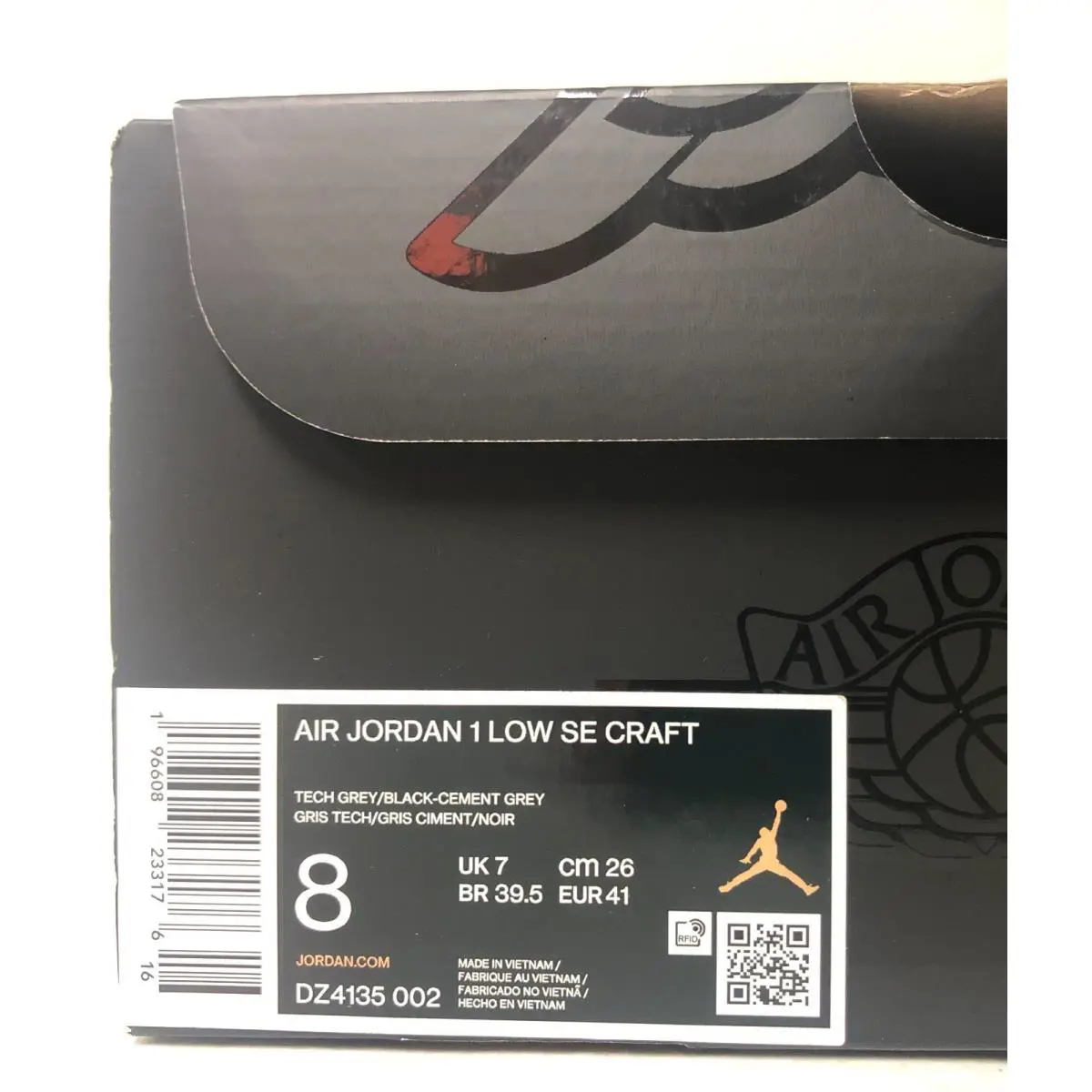 Nike shoes - Air Jordan 1 Low - Air Low - DZ4135-002 - Tech Grey/Black-Cement Grey (UPC: 196608233176) 6