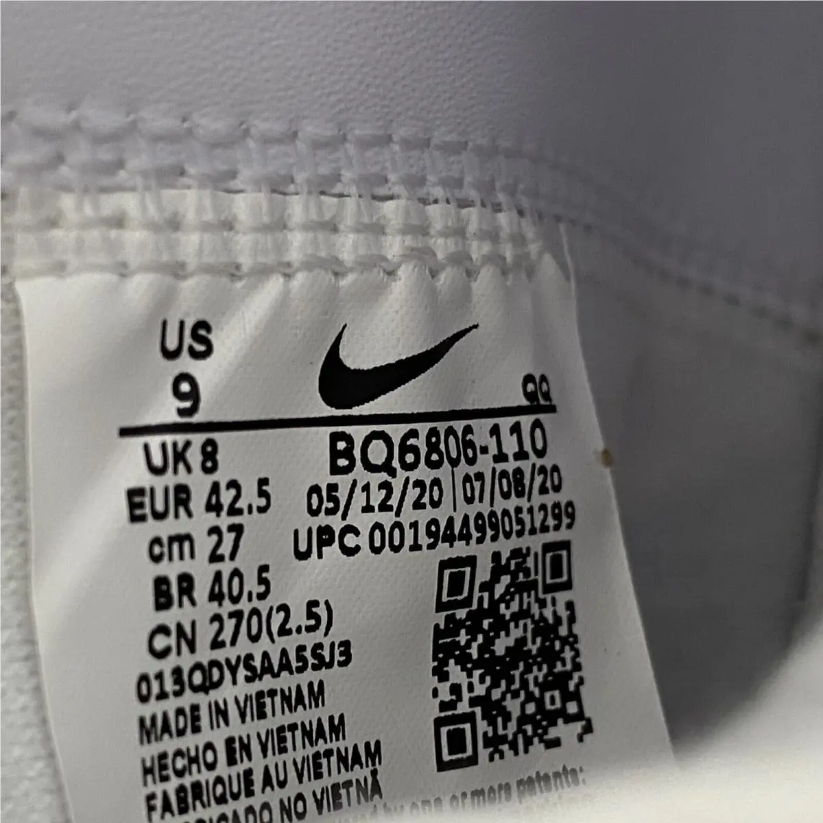 Nike shoes - Blazer - Blazer - 6806-110 - White (UPC: 194499051299) 6