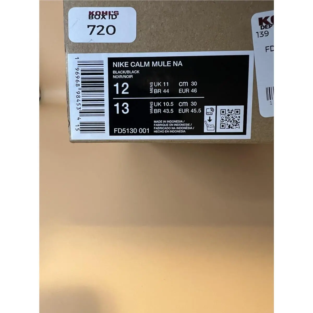 Nike shoes - Nike Calm Mules - Calm Mules - FD5130-001 - Black 4