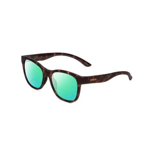 Smith Caper Women Cateye Polarized Bi-focal Sunglasses Tortoise 53 mm 41 Options Green Mirror by Smith Optics