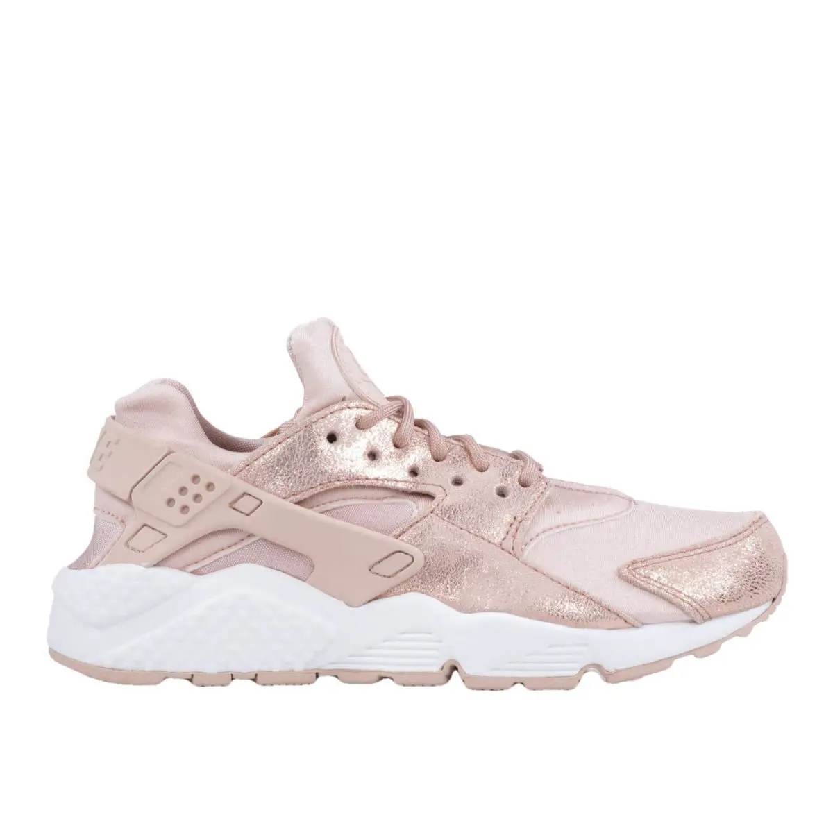 Nike Women`s Air Huarache Particle Beige/particle Beige Leather Size US 8.5 - Particle Beige/Particle Beige